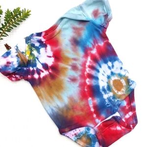 Tie Dyed Sunburst Bodysuit Onesie